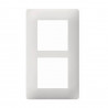 HAGER WE406 - Plaque de finition 2 postes entr. 57mm Essensya Pure 