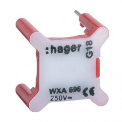 Voyant pour appareillage Gallery et Essensya Rouge 230V - HAGER WXA691