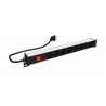 ID CABLES ALIM8I - Bandeau de 8 prises avec Inter pour baie de brassage 