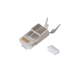 ID CABLES PLUG6S - Connecteur RJ45 Cat-6 Blindé pour câble réseau