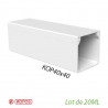 Lot de 20 métres Goulotte électrique Kopos 40X40mm 