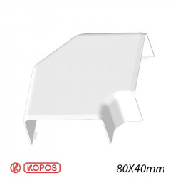 KOPOS 8503 - Angle plat pour  goulotte électrique Kopos 80x40mm