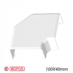 KOPOS 8513 - Angle plat pour goulotte électrique Kopos 100x40mm