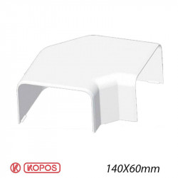 KOPOS 8563 - Angle plat pour goulotte électrique Kopos 140x60mm