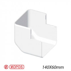 KOPOS 8566 - Angle extérieur pour goulotte électrique Kopos 140x60mm