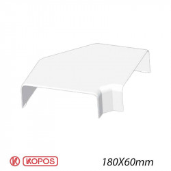KOPOS 8573 - Angle Plat pour goulotte électrique Kopos 180X60mm