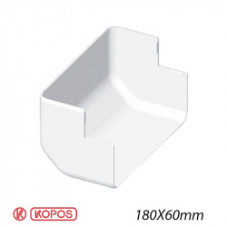 KOPOS 8576 - Angle Extérieur pour goulotte électrique Kopos 180X60mm