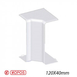 KOPOS 8585 - Angle Intérieur pour goulotte électrique Kopos 120X40mm