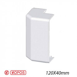 KOPOS 8586 - Angle Extérieur pour goulotte électrique Kopos 120X40mm