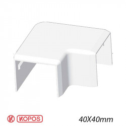KOPOS 8643 - Angle Plat pour goulotte électrique Kopos 40X40mm