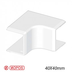 KOPOS 8645 - Angle Intérieur pour goulotte électrique Kopos 40X40mm