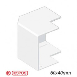 KOPOS 8656 - Angle Extérieur pour goulotte électrique Kopos 60X40mm