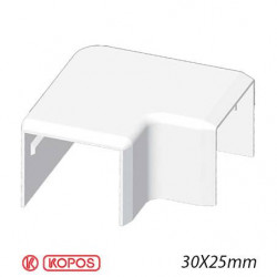KOPOS 8933 - Angle Plat pour goulotte électrique Kopos 30X25mm