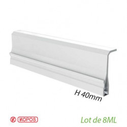 Lot de 8 métres Separation pour goulotte Kopos hauteur 40mm