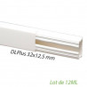 LEGRAND 030015 - LOT de 12 Mètres Moulure DLPlus 32x12,5mm Sans cloison Blanc 