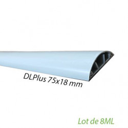 LEGRAND 030093 - Lot de 8 mètre Passage de plancher 75x18mm gris