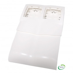 LEGRAND 031451 - Cadre Appa. saillie 2P pose long plinthes DLP épaisseur 20mm - FC