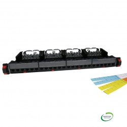 LEGRAND 033762 - Panneau brassage droit 19" cat6, 24 connecteurs RJ45 STP
