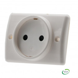 LEGRAND 050806 - Prise à encastrer pour plinthe 2P 16A 250V blanc