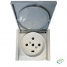 LEGRAND 055708 -  Prise 3P+T+N 20A, Plexo, Encastré, Complet, Gris 