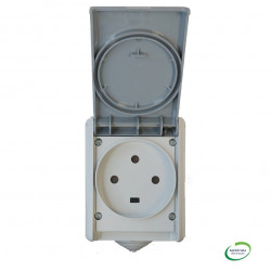 Prise de courant Plexo 3P+T 32A saillie étanche IP44 Gris - LEGRAND 055875