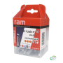 RAM 100104 - Chevilles Fusee Multi-matériaux, 6mm + vis, 25PCS