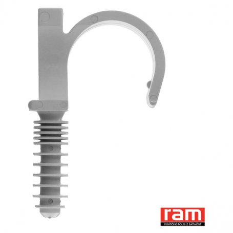 RAM 55816 - Clip simple, gris, 16mm, 100pc