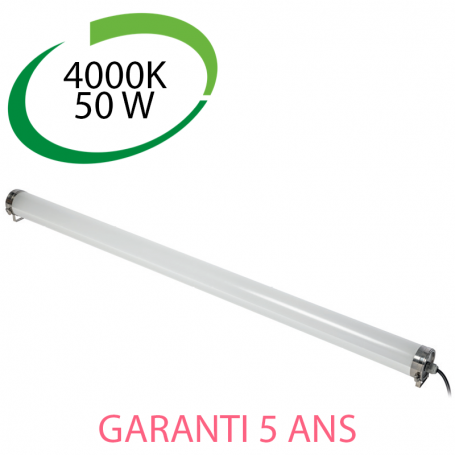 GTV LD-FAR150-50W-40 - Luminaire tubulaire LED, 50W, 7500 lm, 4000K
