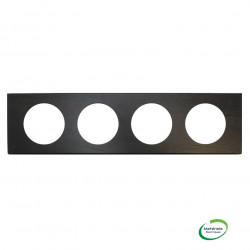 LEGRAND 069204 -  Plaque, Bois Wengué, 4 postes, Céliane - FC