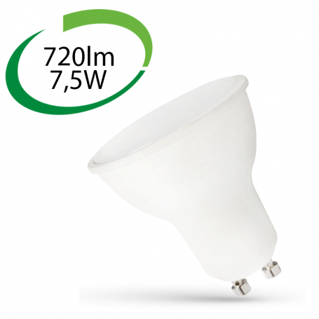 SPECTRUM WOJ14593 - Ampoule LED, GU10, 7,5W, 4000K, 720lm