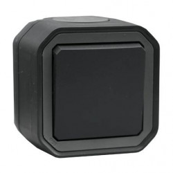 Va-et-vient ou interrupteur étanche Plexo Anthracite saillie complet - LEGRAND 069761L