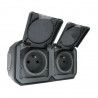 Plexo Prise double 2P+T saillie Anthracite