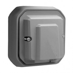 LEGRAND 069848L - Sortie de câbles étanche Plexo Gris encastré complet