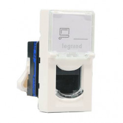 LEGRAND 076562 - Mosaic Prise RJ45 Catégorie 6 FTP - 1 module