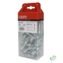 RAM 95153 - Boîte de 50, Chevilles métallique, avec vis 5x36