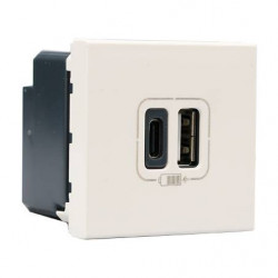 Legrand 077592 - Mosaic Chergeur USB Type A+C 15W