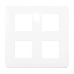Legrand 078838L - Mosaic Plaque 2x2x2 modules Blanc