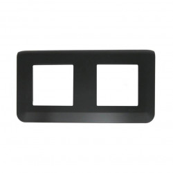 Legrand 079044L - Mosaic Plaque 2x2 modules Horizontal Noir
