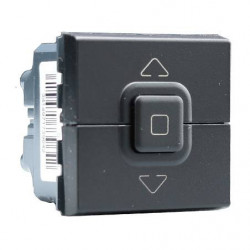 Legrand 079126L - Mosaic Interrupteur Volets Roulants 2 modules Noir