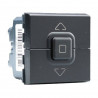 Legrand 079126L - Mosaic Interrupteur Volets Roulants 2 modules Noir 