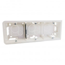 Legrand 080286 - Cadre Saillie Mosaic 6-8 modules Horizontal Blanc 