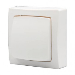 Interrupteur ou poussoir OTEO en saillie complet blanc - LEGRAND 086001L
