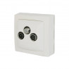 LEGRAND 086042 - Prise TV-R-SAT Oteo Saillie complet Blanc