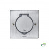 LEGRAND 089700 - Platine de sol carrée à équiper inox 