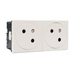 Legrand 278164L - Mosaic Link Bloc 2 Prises 2P+T 16A Blanc