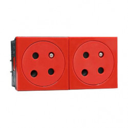 Legrand 278184L - Mosaic Link Bloc 2 Prises 16A à Detrompage