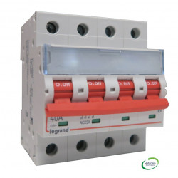 LEGRAND 406543 - Interrupteur sectionneur à déclanchement 4P 40A