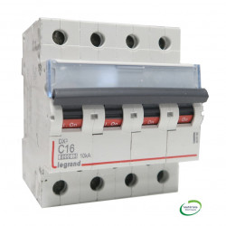 Disjoncteur 4P à vis C16 16A pour peigne - LEGRAND 407898
