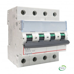 Disjoncteur 4P à vis C63 63A pour peigne - LEGRAND 407904