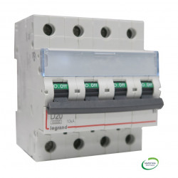 Disjoncteur 4P 4M à vis D20 20A pour peigne - LEGRAND 408118